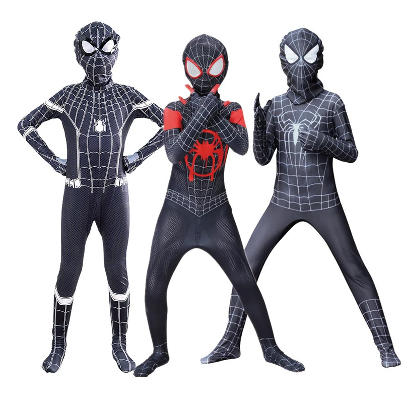Anime Cosplay Youtube - MARVEL Black Spider-man Costumes Blackening Spiderman