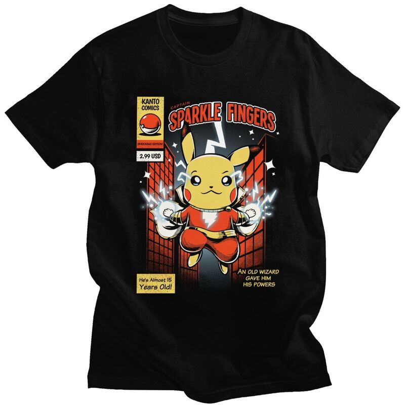Anime Cosplay Idea - Custom Pikachus Video Game Tshirts Men