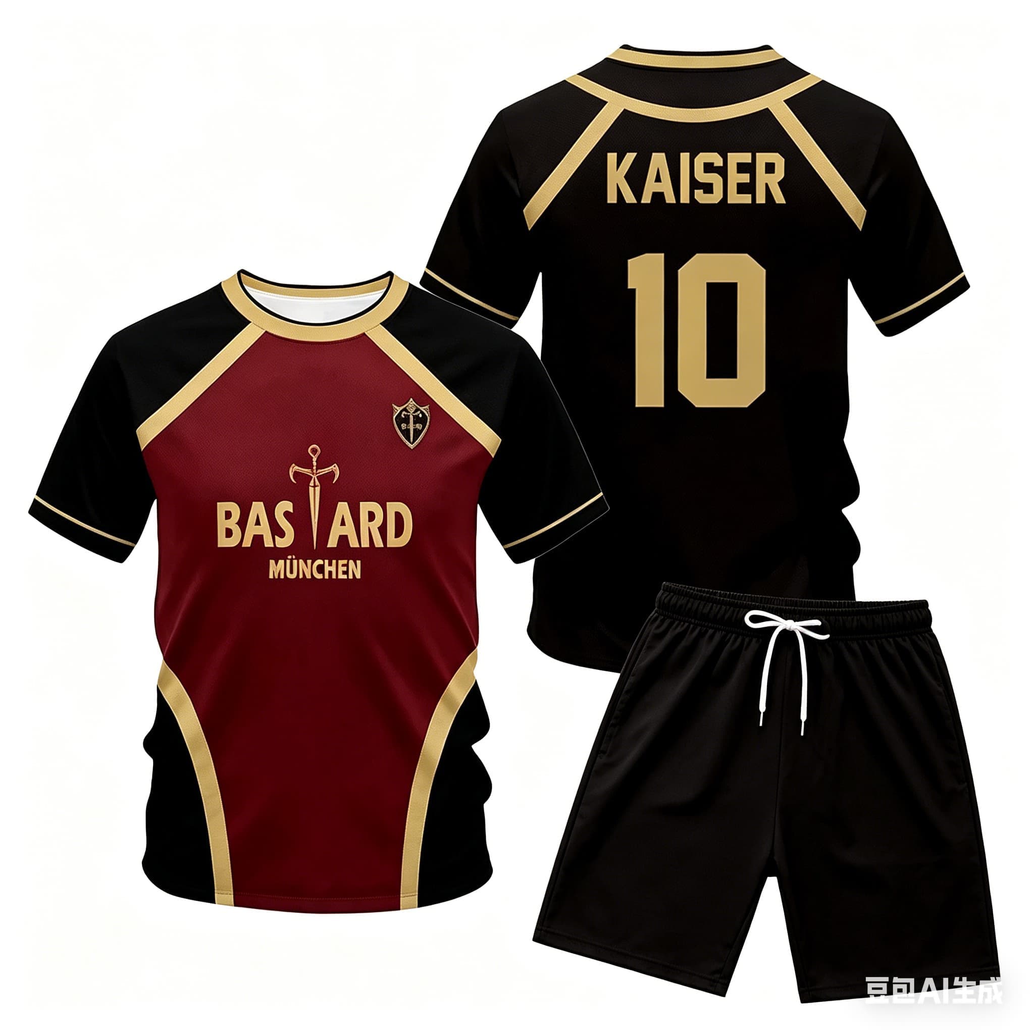 Anime Cosplay And Costumes - Anime Kaiser Jersey Set Japanese Anime