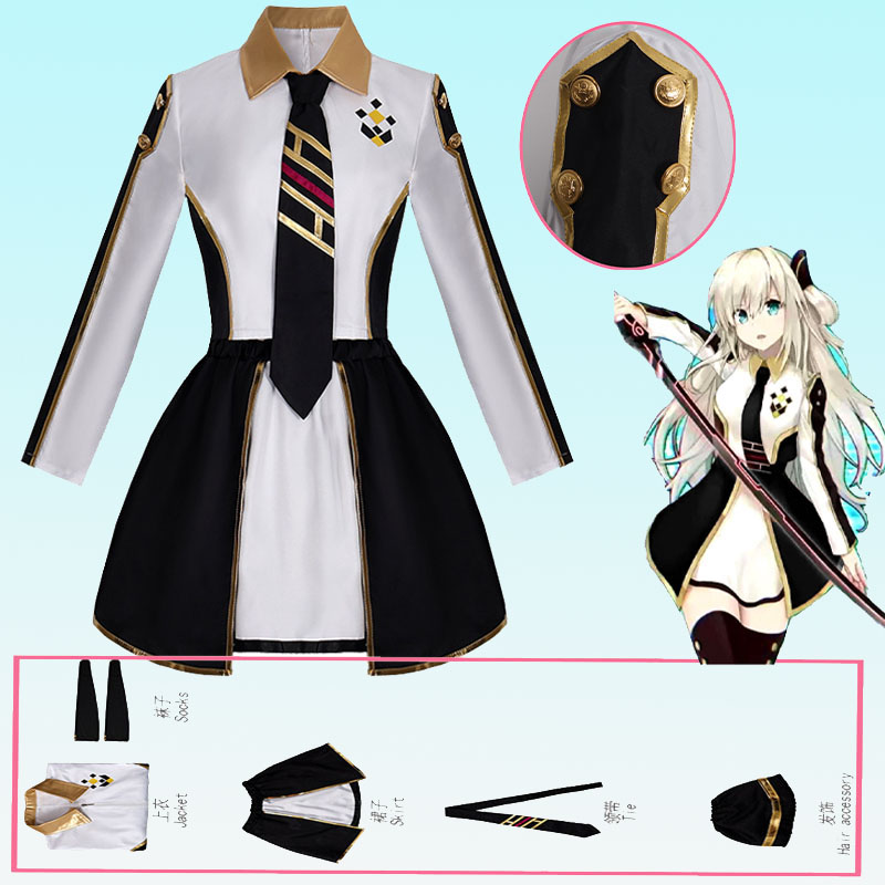 Costume Anime Cosplay - Anime Womens Costume Cosplay Suit Sky