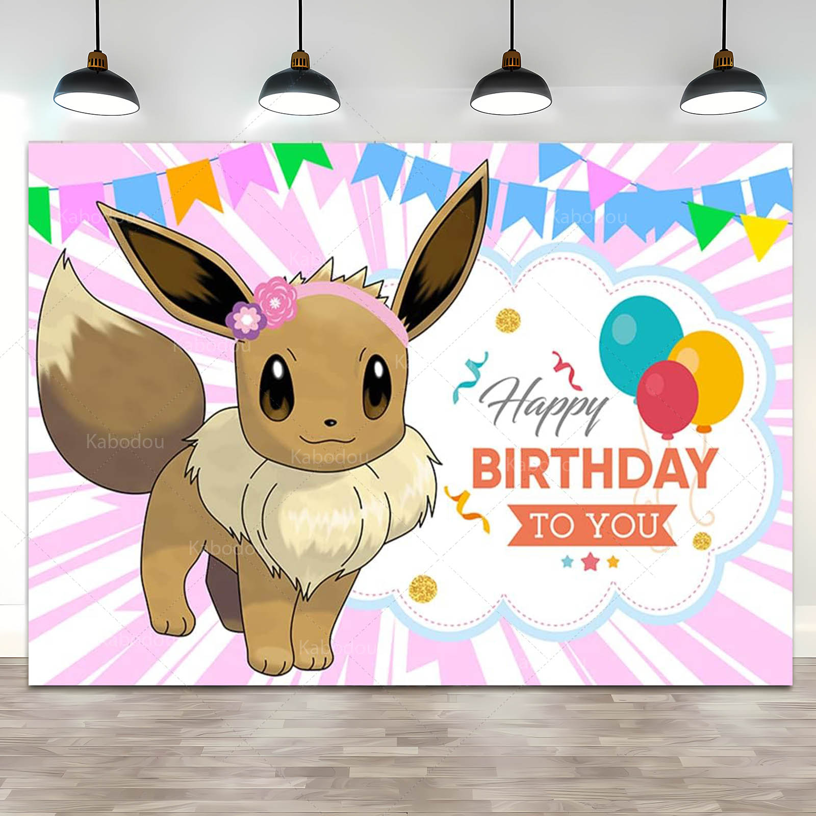 Pokemon Eevee Birthday Party B - Anime Cosplay Pokemon 评论和价格