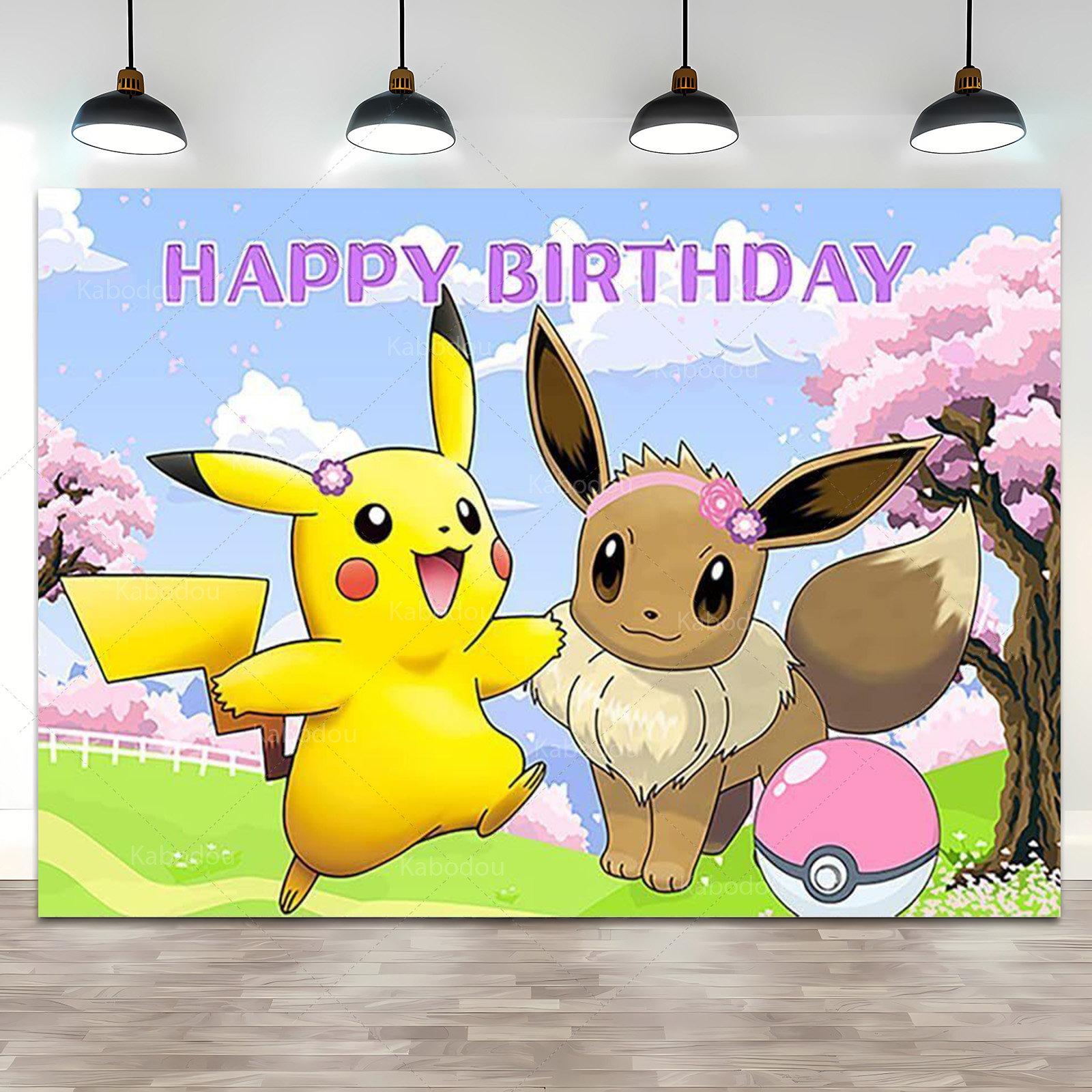 Pokemon Eevee Birthday Party B - Anime Cosplay Pokemon 评论和价格