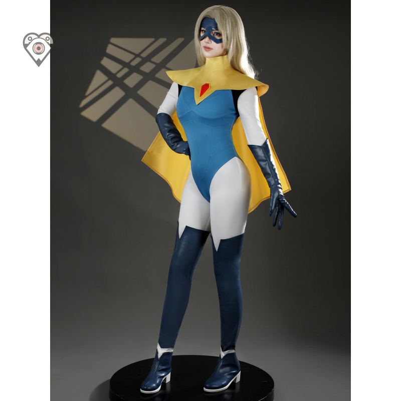 Blonde Blazer Game Dispatch Co - Anime Cosplay With Mask 评论和价格