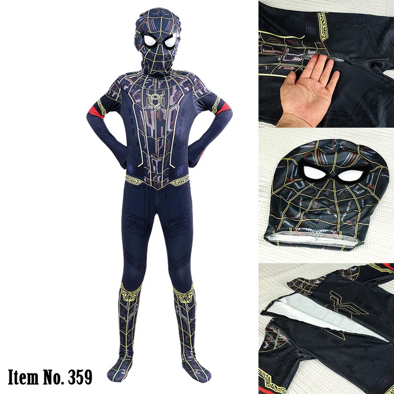 MARVEL Black Spider-man Costum - Anime Cosplay Youtube 评论和价格