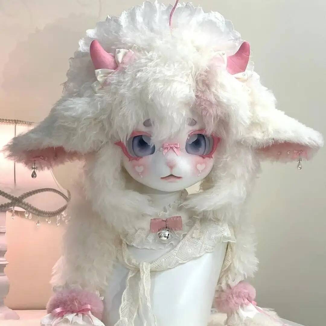 Handmade Kig Fursuit Head, Cut - Anime Cosplay With Mask 评论和价格