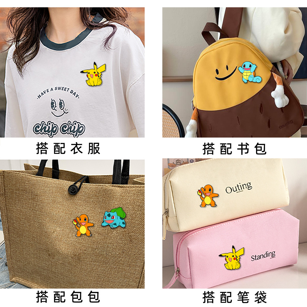 4Pcs Pokemon Enamel Pins Set,  - Anime Cosplay Pokemon 评论和价格
