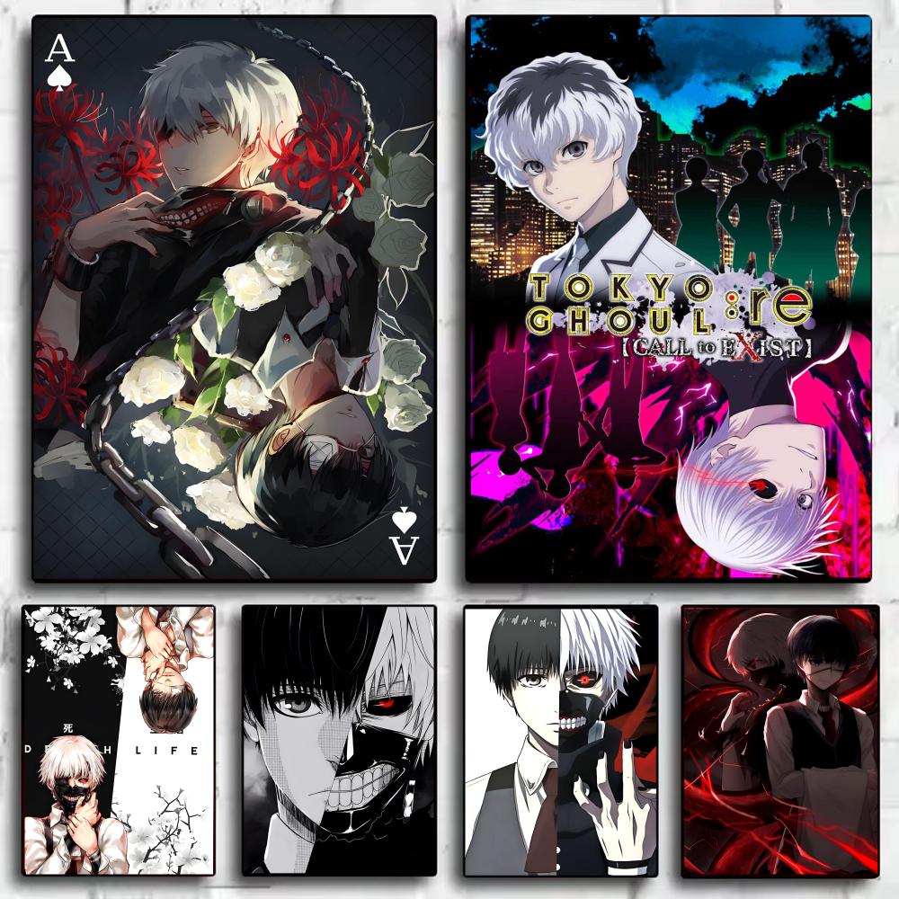 T-Tokyo Ghoul Anime Poster Sti - Anime Cosplay Wallpaper 评论和价格