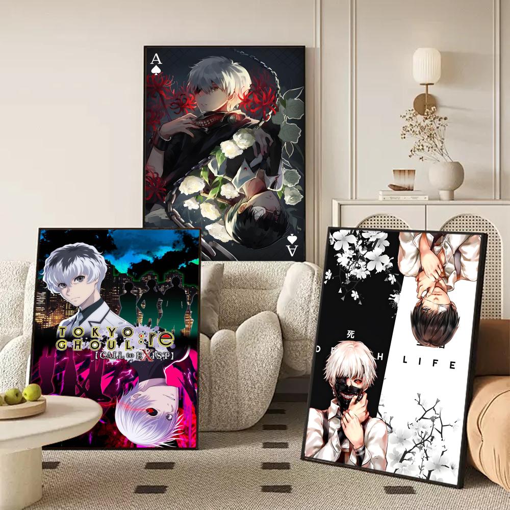 T-Tokyo Ghoul Anime Poster Sti - Anime Cosplay Wallpaper 评论和价格