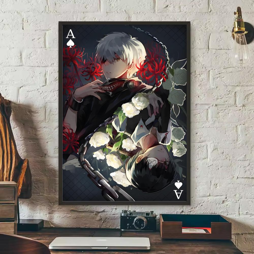 T-Tokyo Ghoul Anime Poster Sti - Anime Cosplay Wallpaper 评论和价格