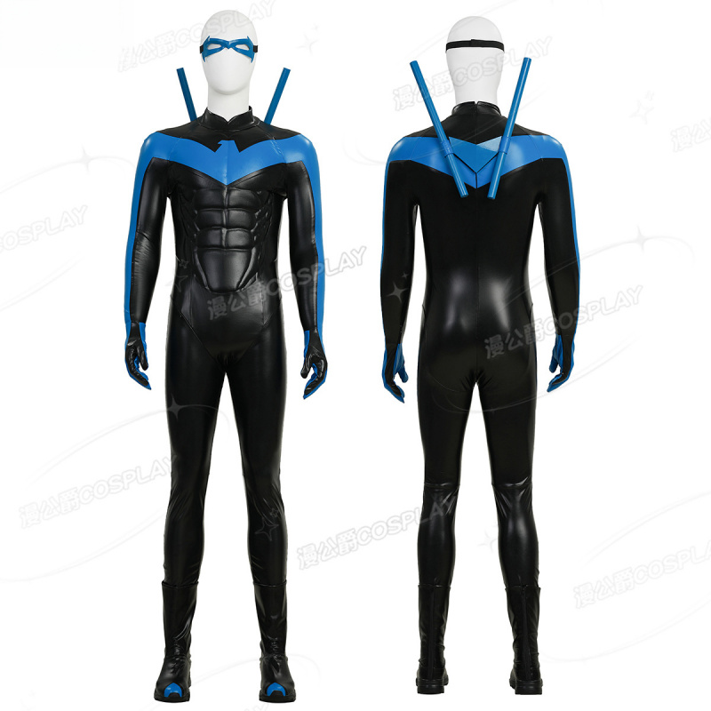 New Robin Nightwing Cosplay Co - Anime Cosplay With Mask 评论和价格
