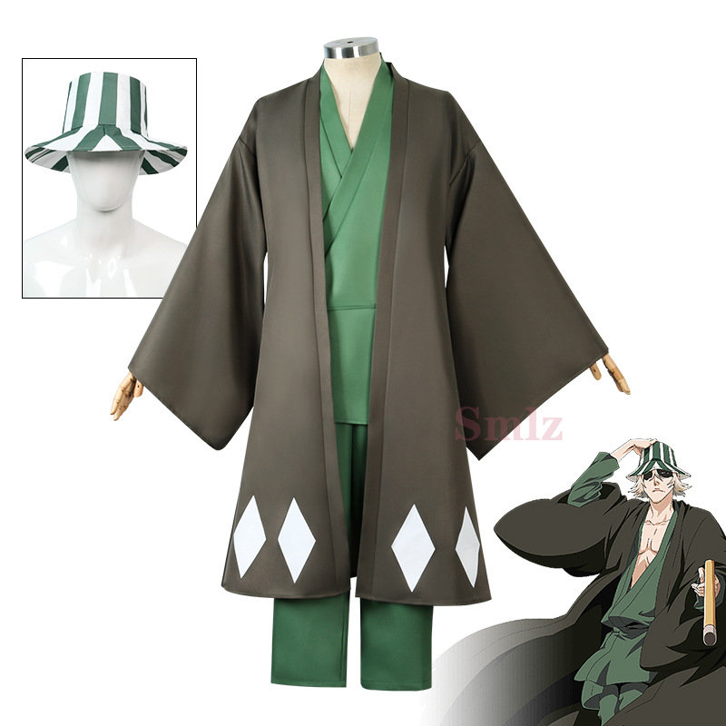 Urahara Kisuke Cospaly Anime B - Bleach Captain Coat 评论和价格
