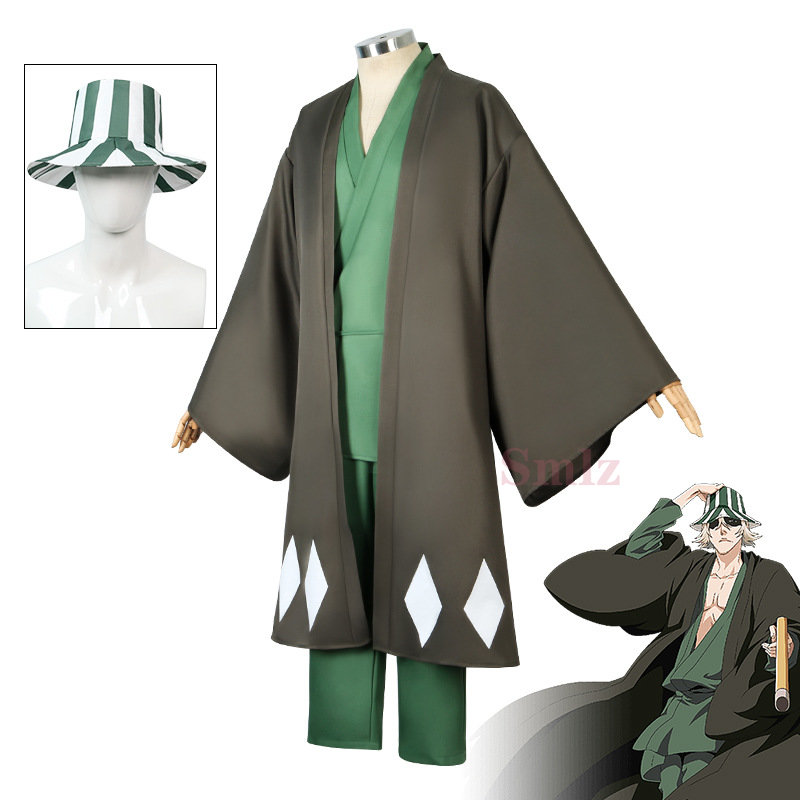 Urahara Kisuke Cospaly Anime B - Bleach Captain Coat 评论和价格