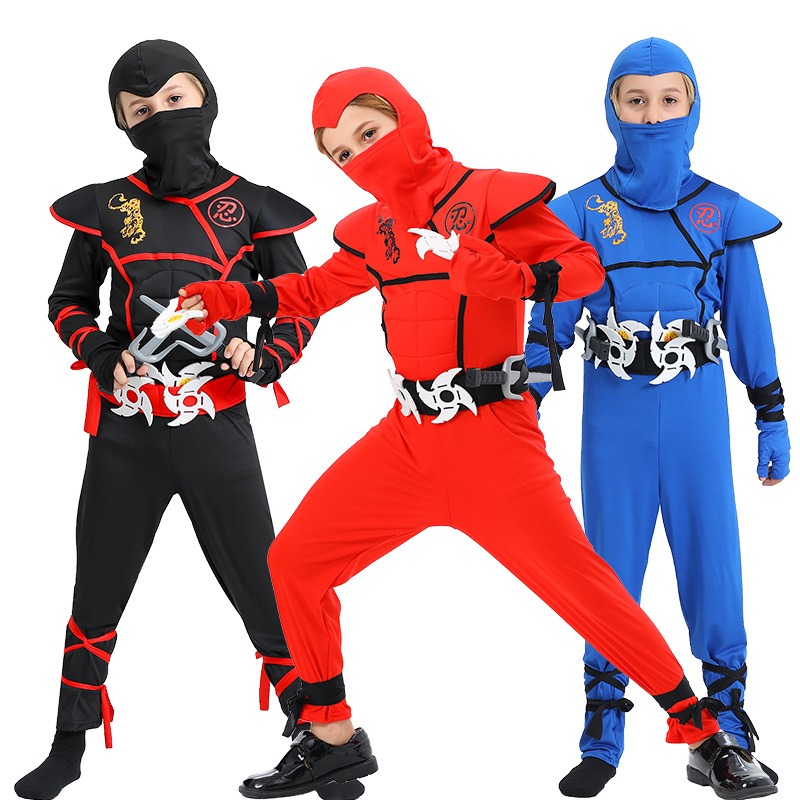 Boys Ninja Deluxe Costume With - Anime Cosplay Idea 评论和价格