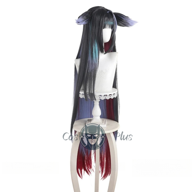 Arknights Mio Cosplay Wig Blac - Anime Cosplay Girl With Black Hair 评论和价格