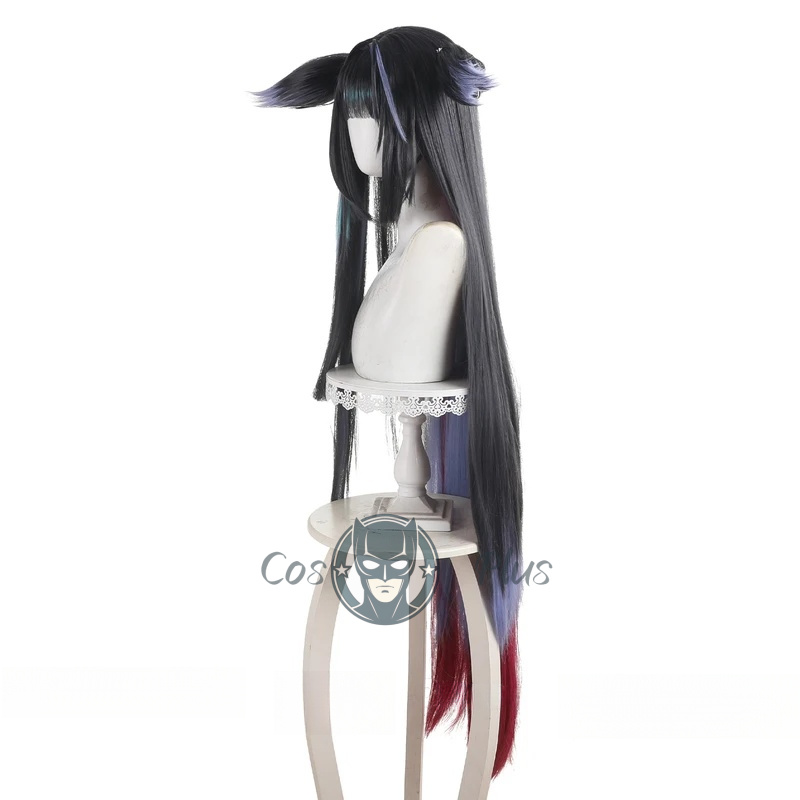 Arknights Mio Cosplay Wig Blac - Anime Cosplay Girl With Black Hair 评论和价格
