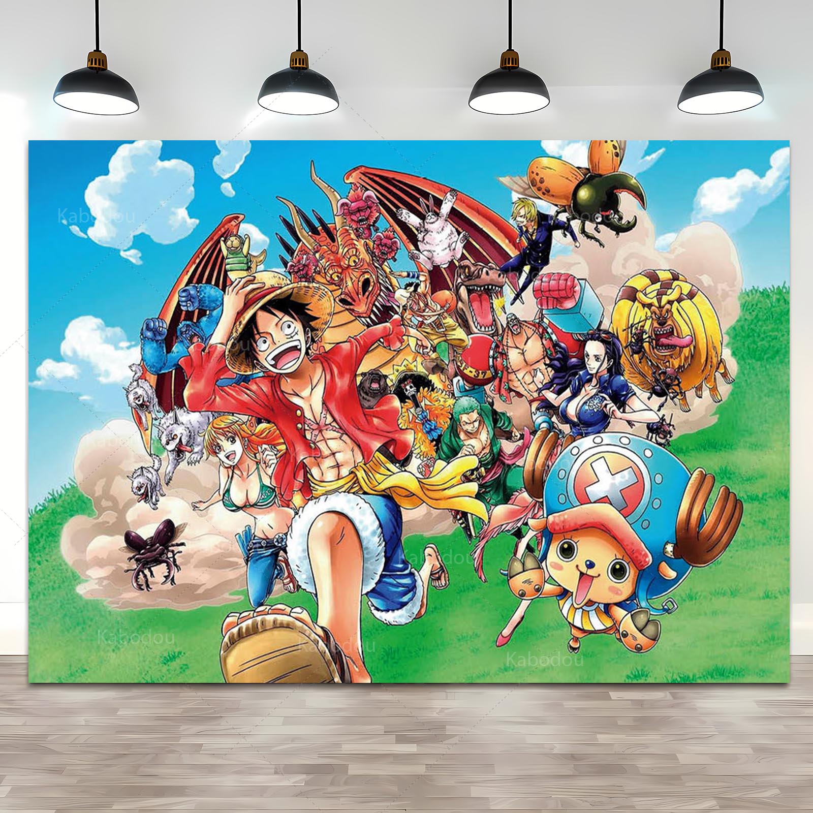 Anime One Piece Luffy Backdrop - Anime Cosplay Pokemon 评论和价格
