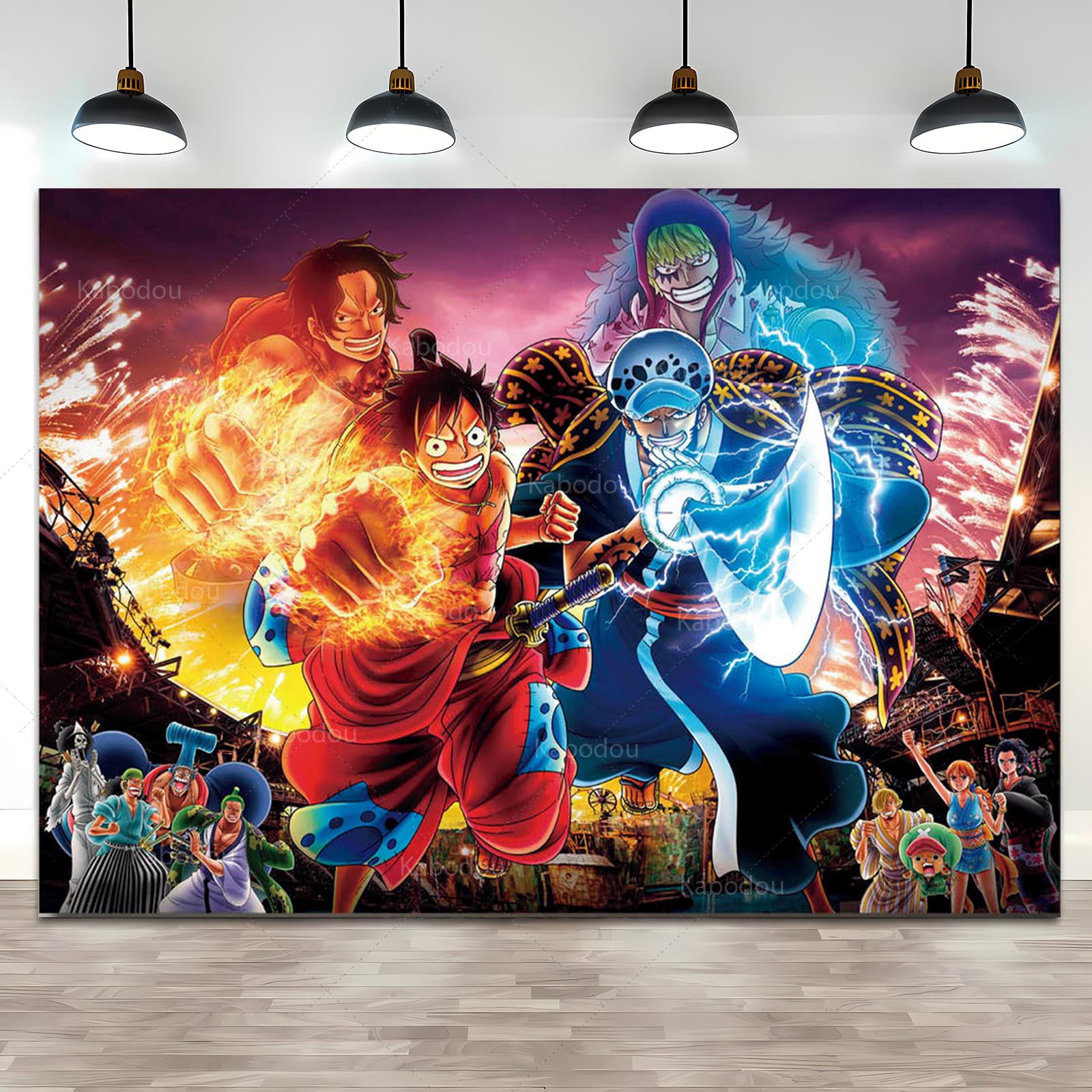 Anime One Piece Luffy Backdrop - Anime Cosplay Pokemon 评论和价格