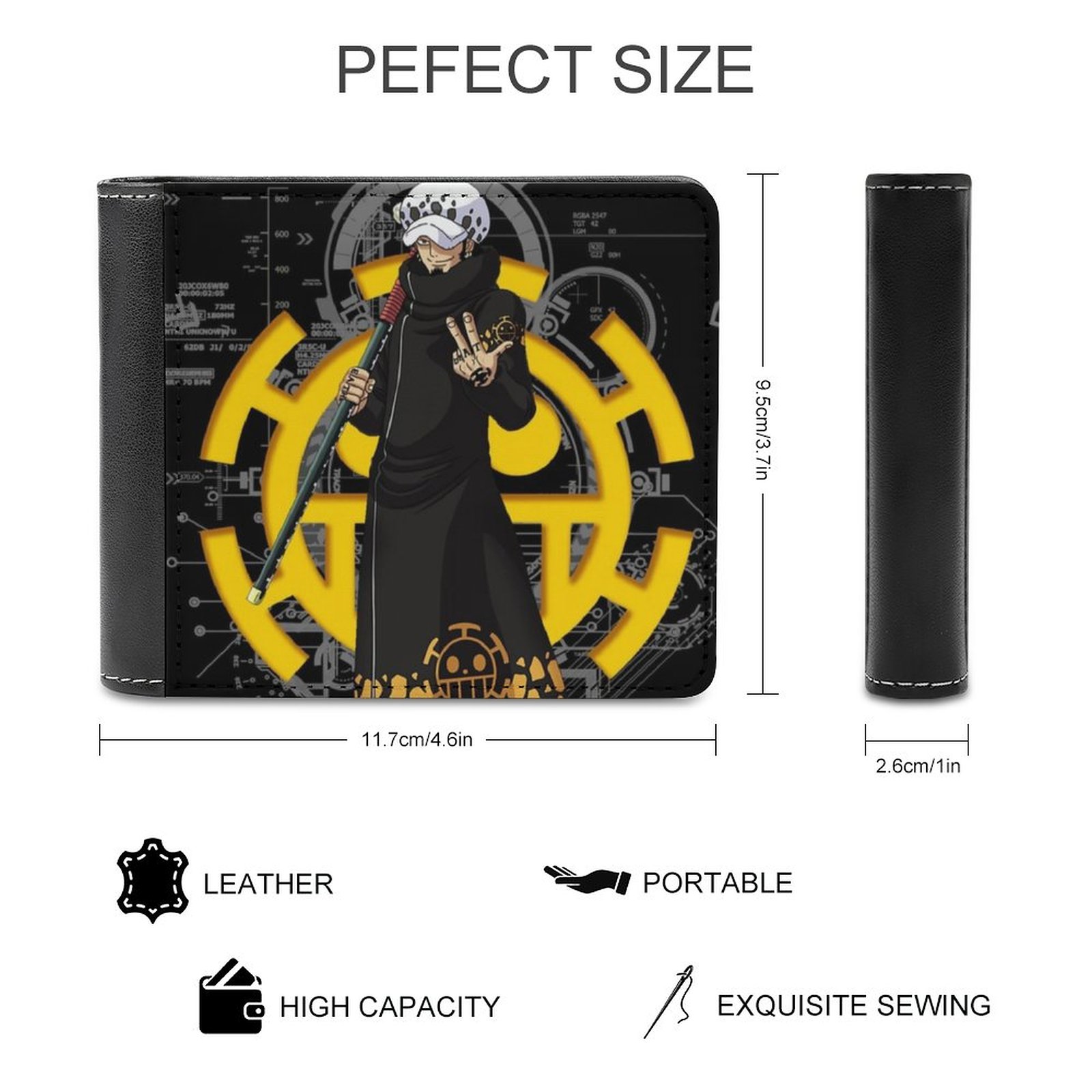 Trafalgar Law Men Wallet Pu Le - Death Note Replica 评论和价格
