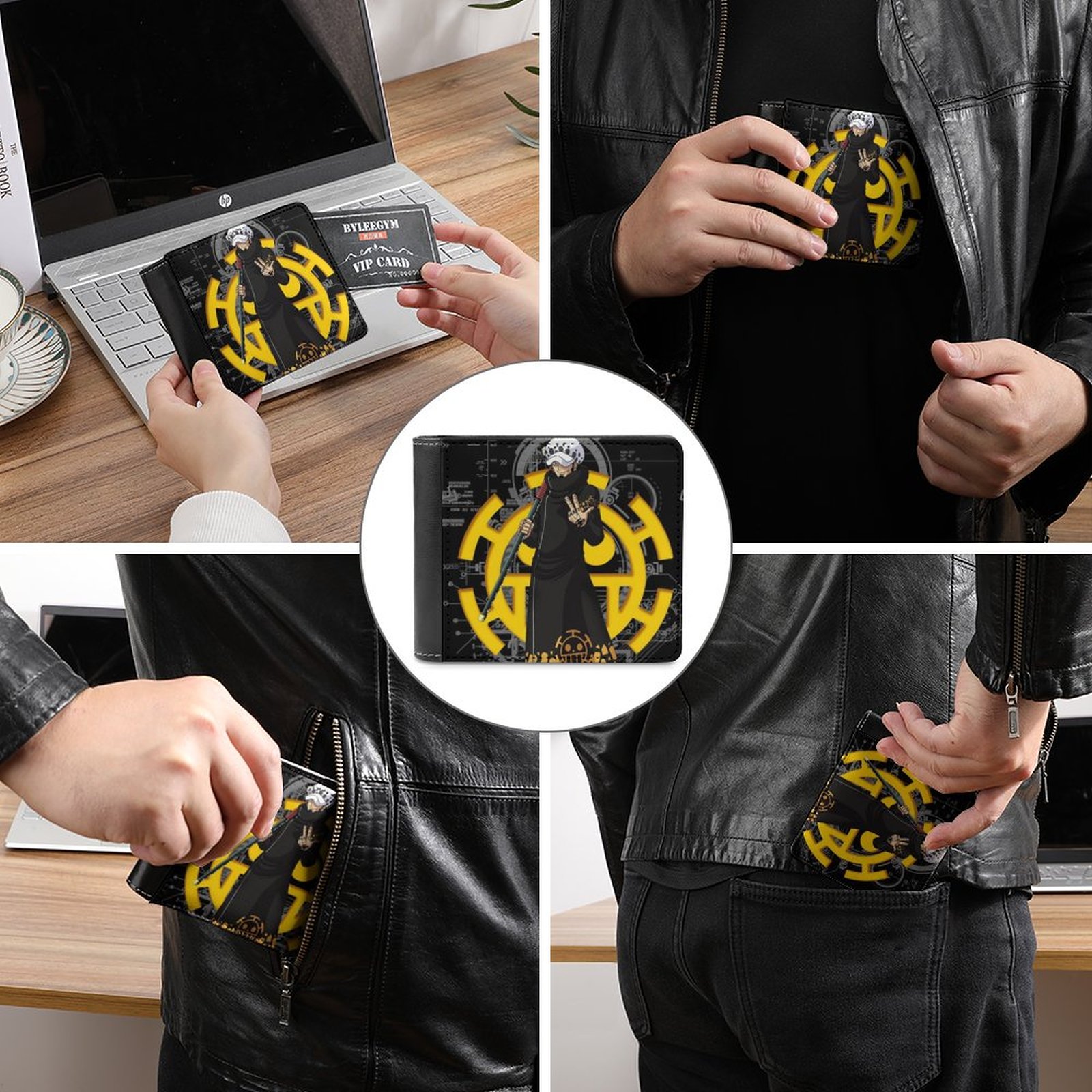 Trafalgar Law Men Wallet Pu Le - Death Note Replica 评论和价格