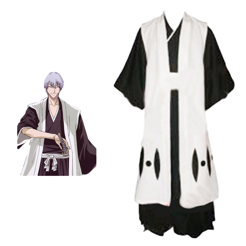 Anime BLEACH Ichimaru Gin Cosp - Bleach Captain Coat 评论和价格