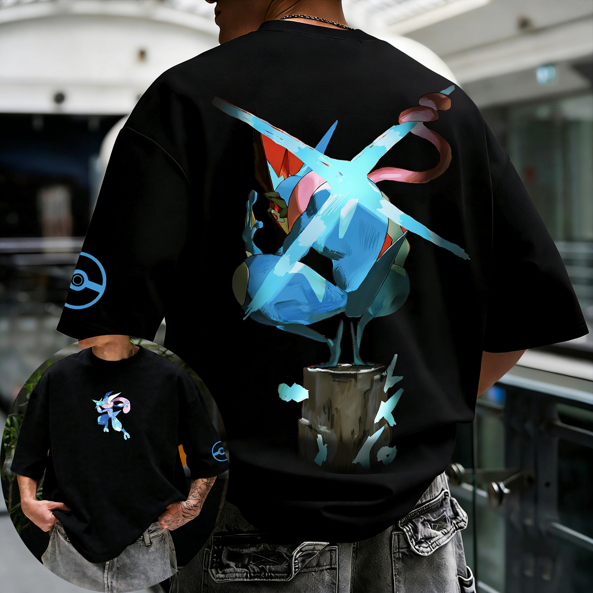Pokémon Anime Greninja Printed - Anime Cosplay Pokemon 评论和价格