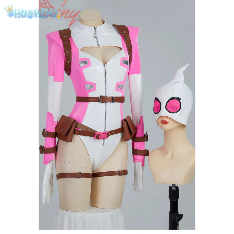 Gwen Superhero Cosplay Costume - Anime Cosplay With Mask 评论和价格