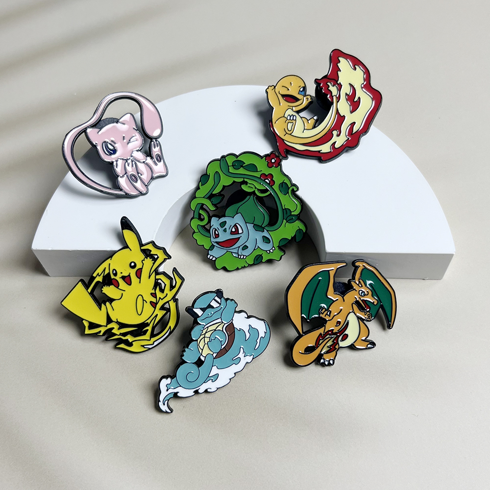 6pcs Anime Pins Set Pokemon En - Anime Cosplay Pokemon 评论和价格