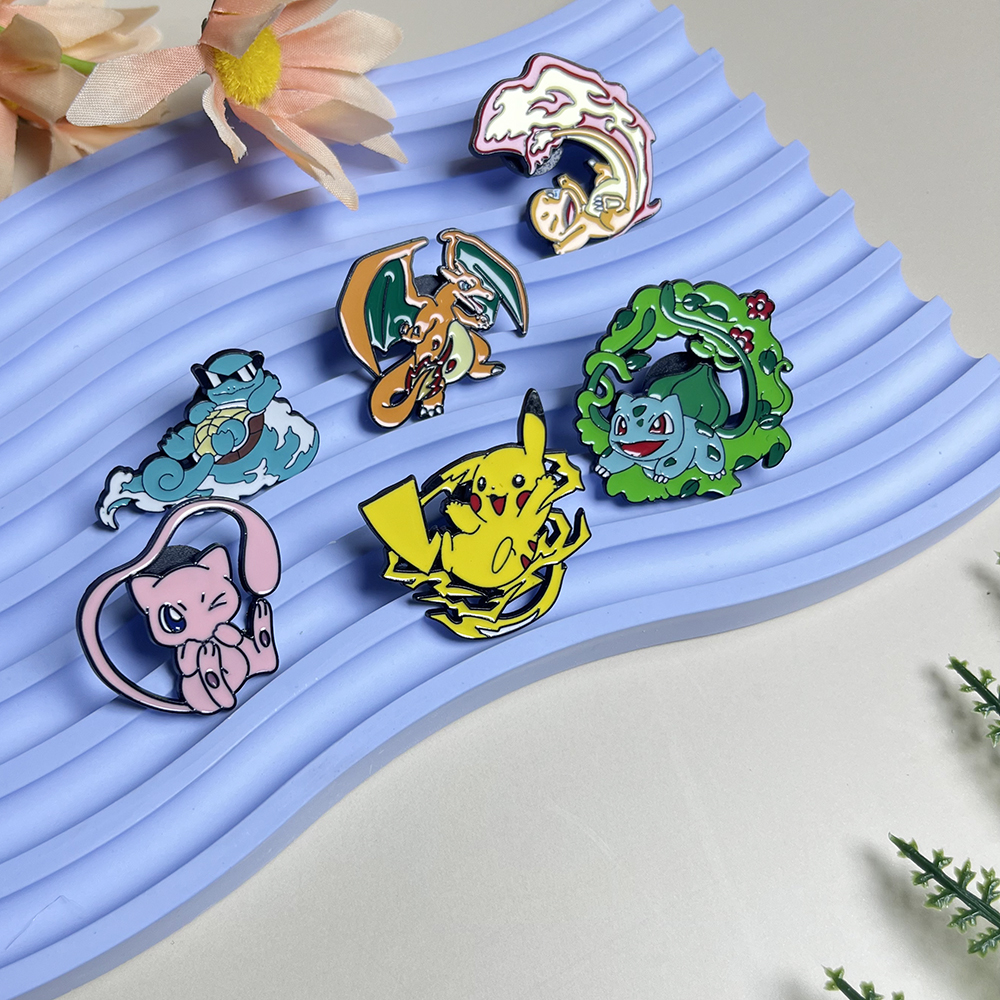 6pcs Anime Pins Set Pokemon En - Anime Cosplay Pokemon 评论和价格